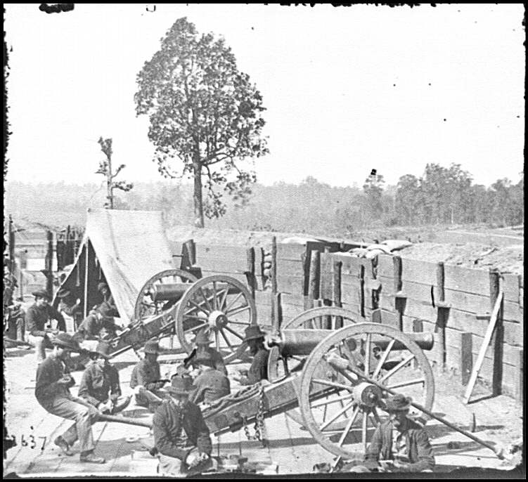 Civil War Napoleon 12lb Cannon Artillery Drawing Short-sleeve 