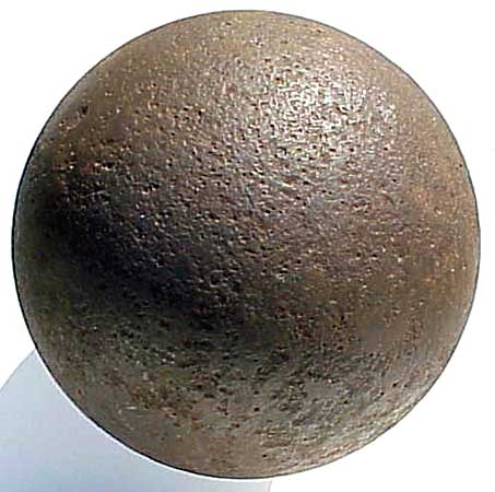 Twenty-four-pounder spherical solid shot