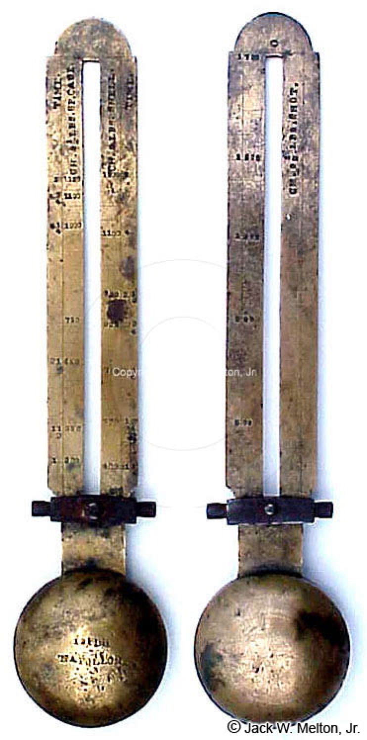 12-pounder pendulum-hausse sight — front and back